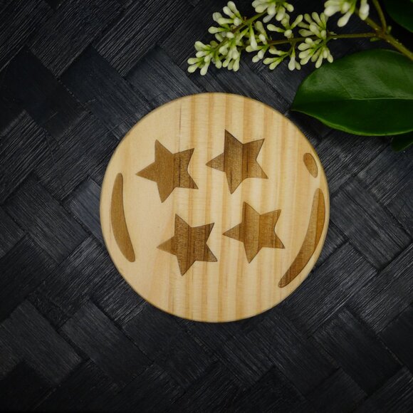 Dragon Ball Z Wooden Coaster Set Anime Wooden Coasters Goku Fans - Picture 9 of 13